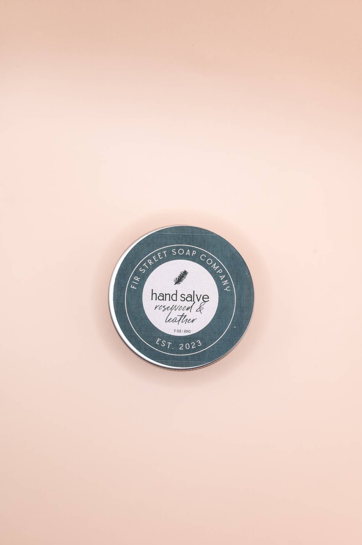 Rosewood & Leather Hand Salve made with Natural Beeswax