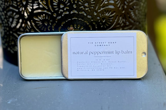 Peppermint Lip Balm made with Natural Beeswax