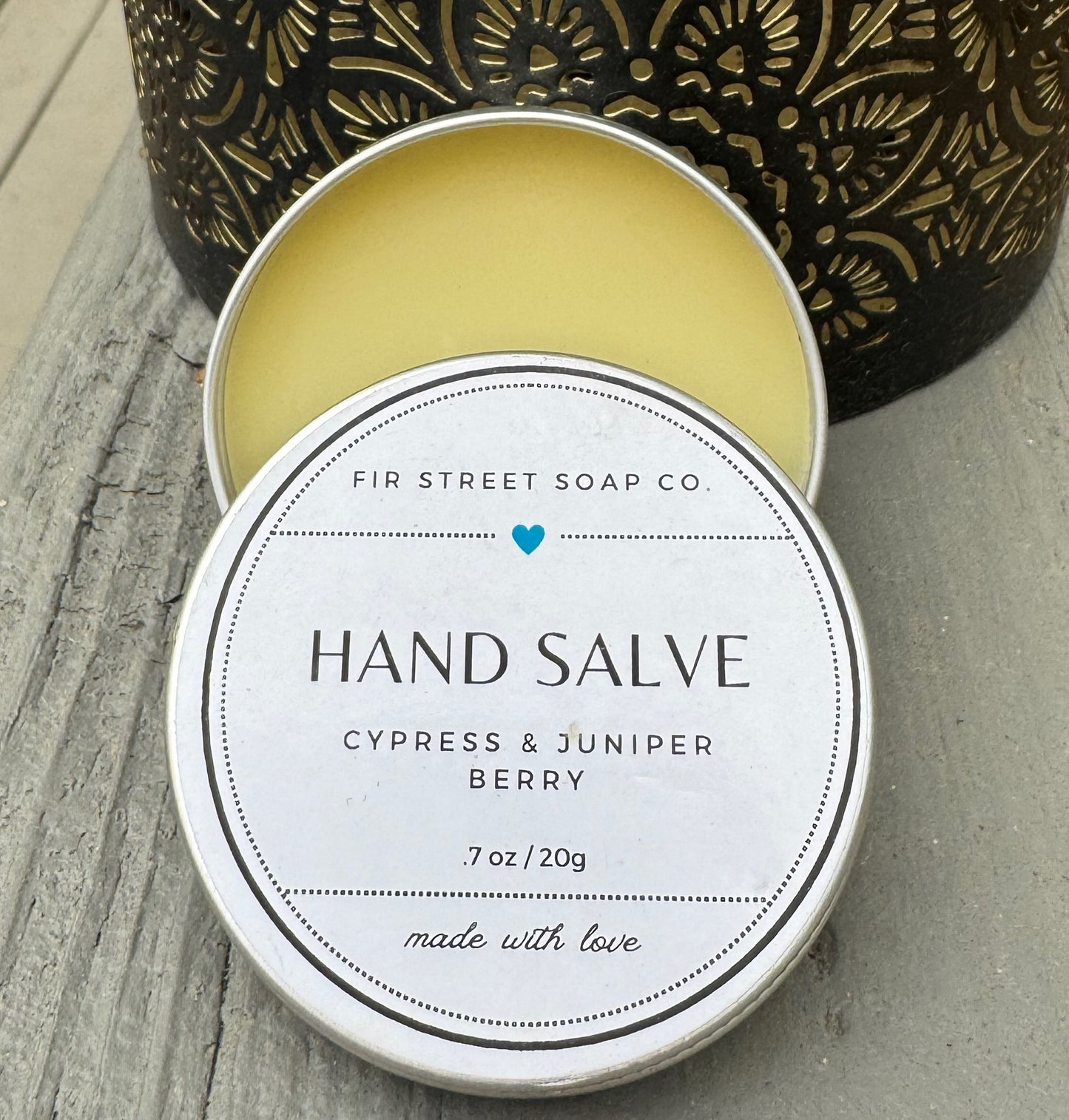 Cypress & Juniper Berry Hand Salve made with Natural Beeswax