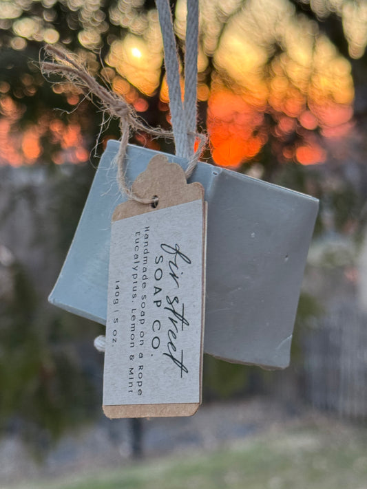 Eucalyptus, Lemon & Mint Soap on a Rope